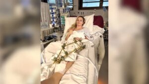 Lindsey Vonn says surgery saved her from having her left leg amputated following Olympic crash