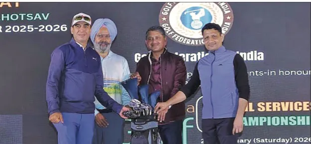 SSP Pawan Parihar retains AICS Golf title 2025